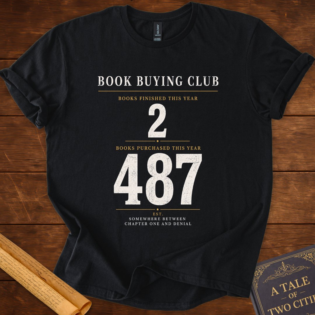 Book Buying Club – Reader Statistics T-Shirt Black