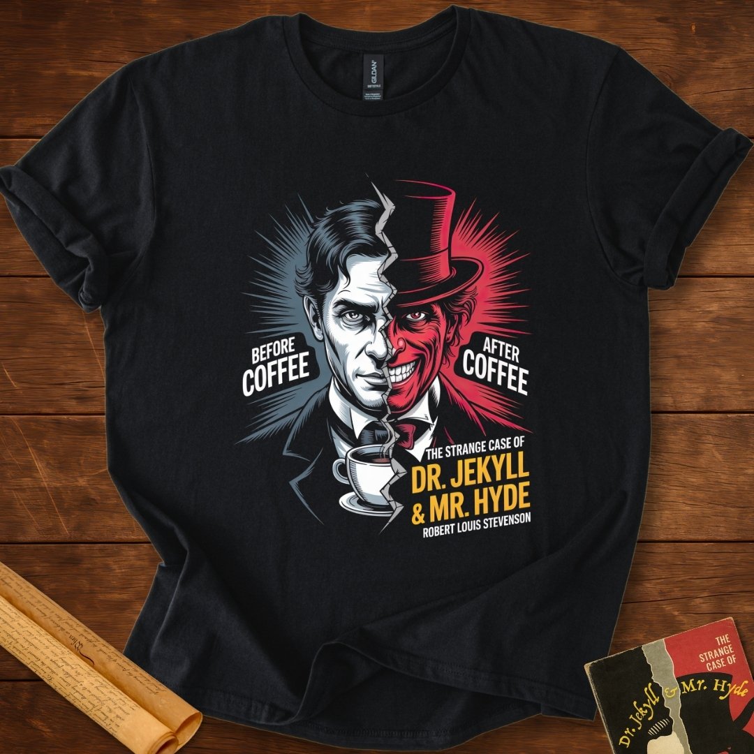 Dr Jekyll and Mr Hyde Coffee T-shirt Black