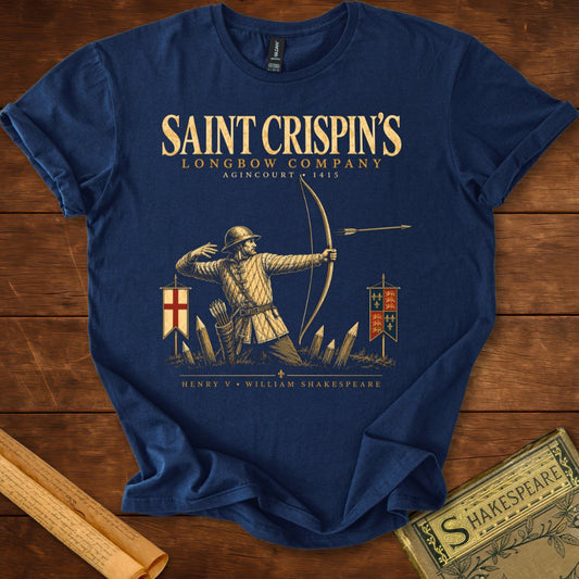 Saint Crispin’s Longbow Company – Agincourt Archer Henry V T-Shirt