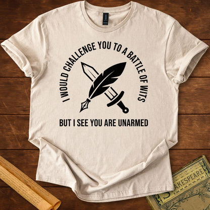 Battle of Wits Shakespeare Literary Wit T-Shirt
