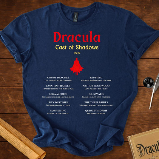 Dracula Cast of Shadows 1897 – Gothic Literary T-Shirt