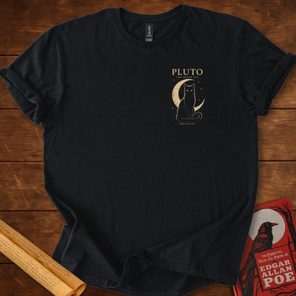 Pluto: The Black Cat Insignia – Edgar Allan Poe Gothic T-Shirt Black