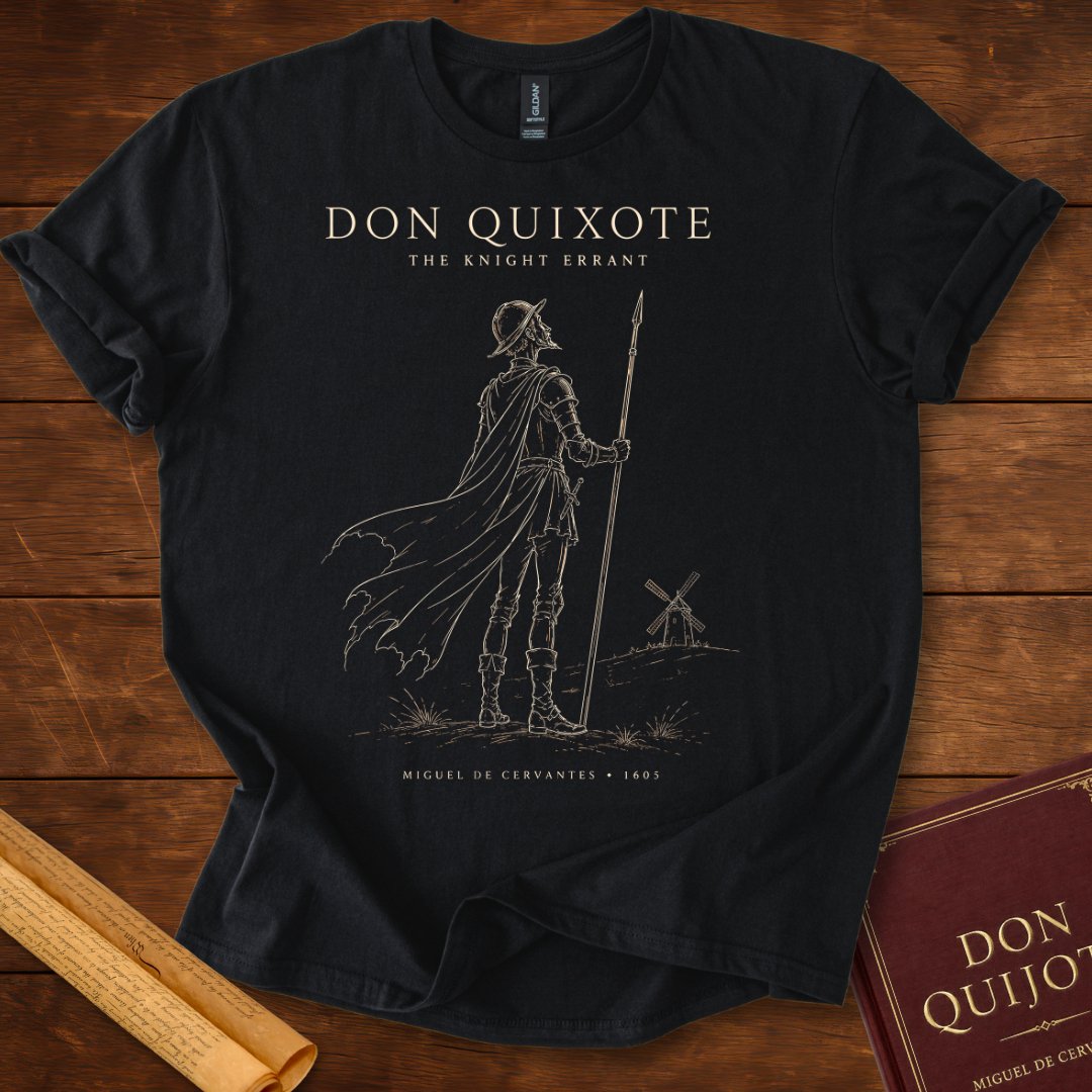 Don Quixote Knight Errant Silhouette T-Shirt