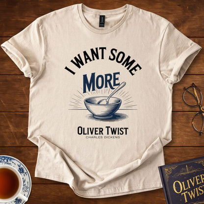 “I Want Some More” – Oliver Twist Literary T-Shirt Natural