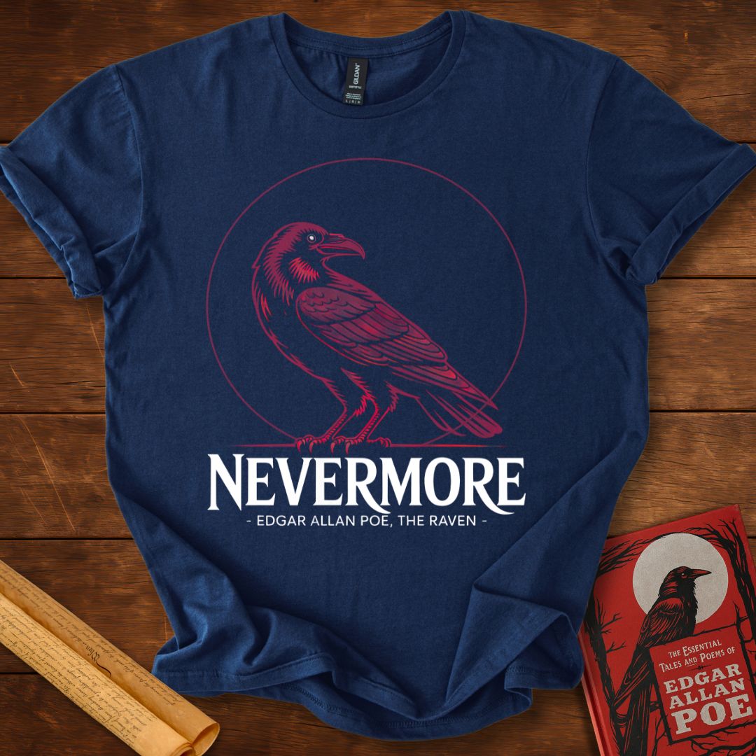 The Raven Red Silhouette T-Shirt Navy