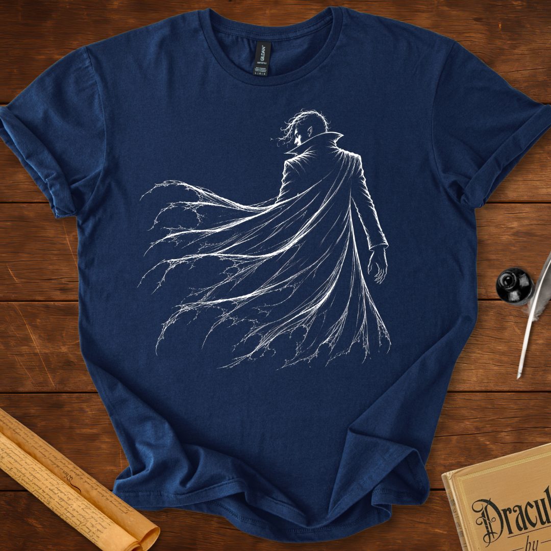 Dracula Silhouette – Lord of the Night T-Shirt Navy