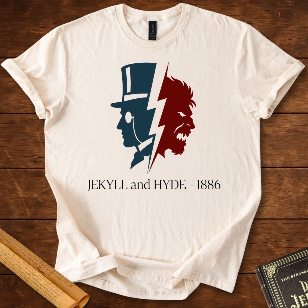 Jekyll and Hyde 1886 – Duality Silhouette Literary T-Shirt