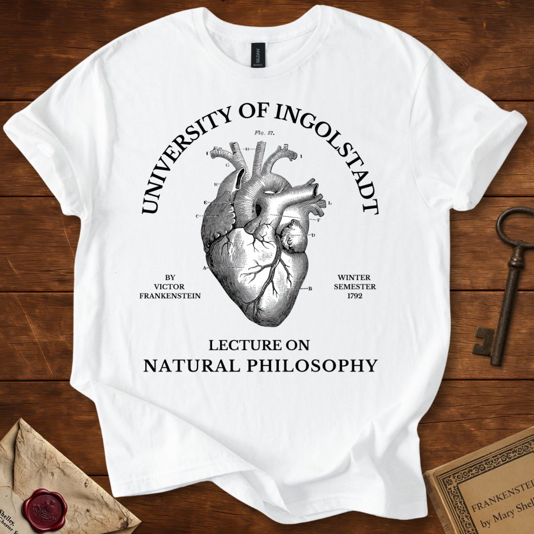 Frankenstein Anatomical Heart T-Shirt White