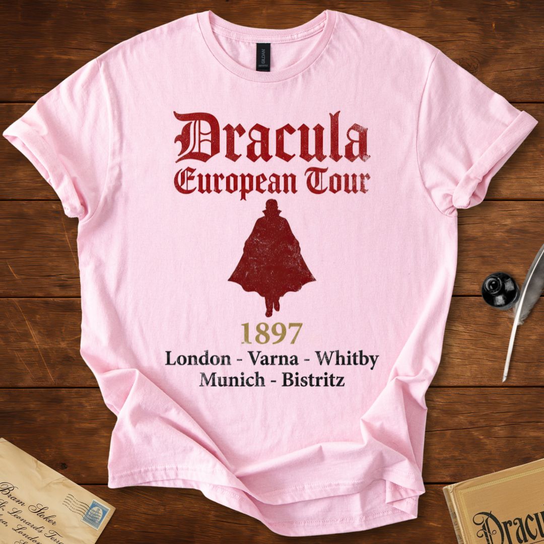 Dracula European Tour  1897 Distressed Version T-Shirt