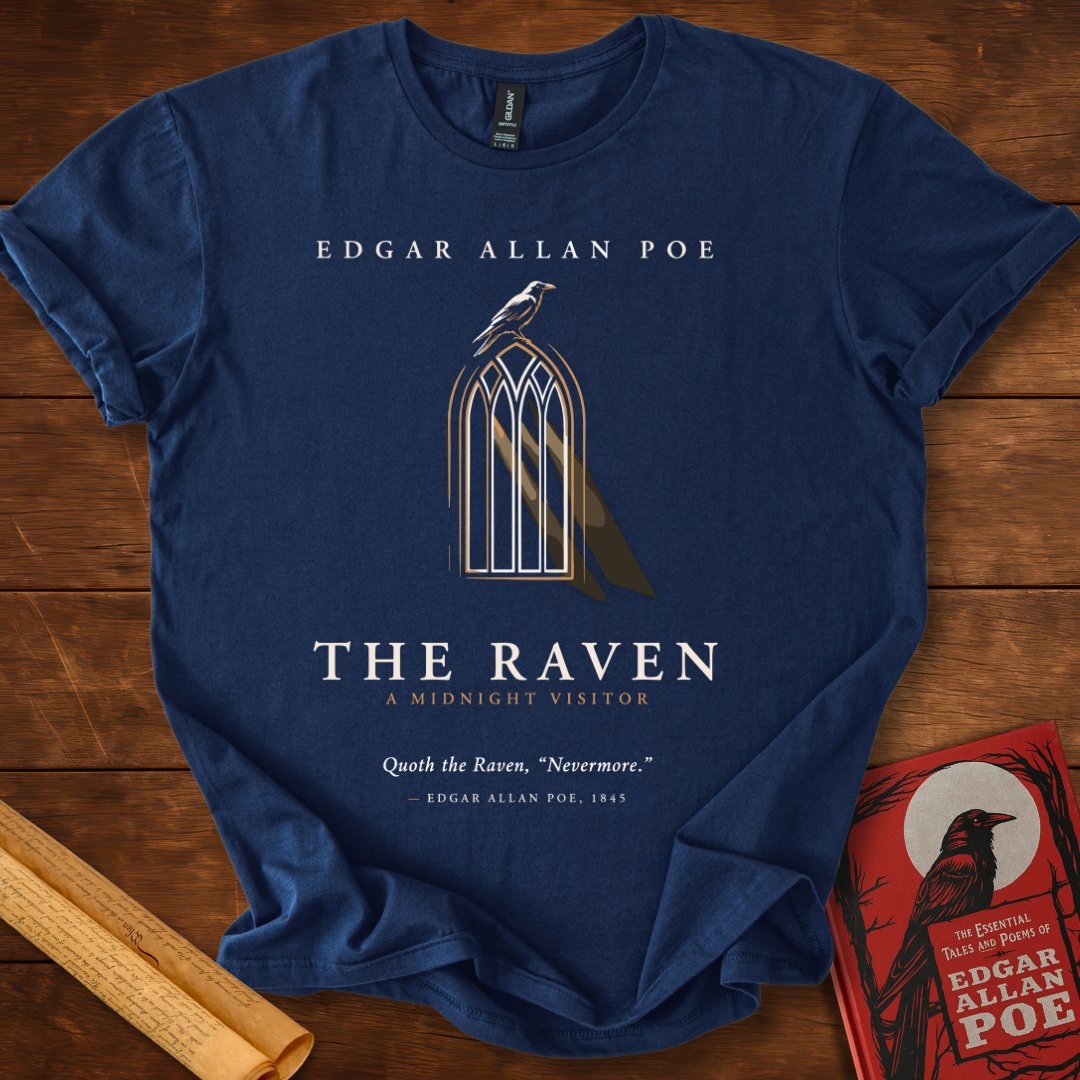 The Raven – A Midnight Visitor Edgar Allan Poe T-Shirt