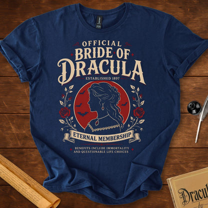 Official Bride of Dracula – Gothic Membership Society T-Shirt