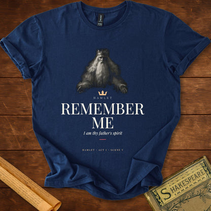 Remember Me — Hamlet Ghost of the King T-Shirt Navy