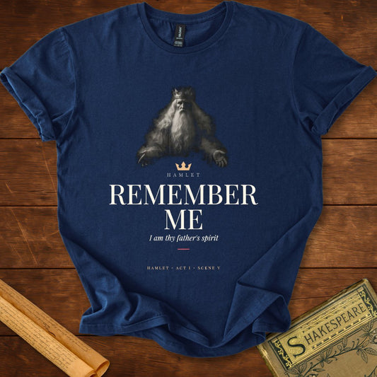 Remember Me — Hamlet Ghost of the King T-Shirt Navy