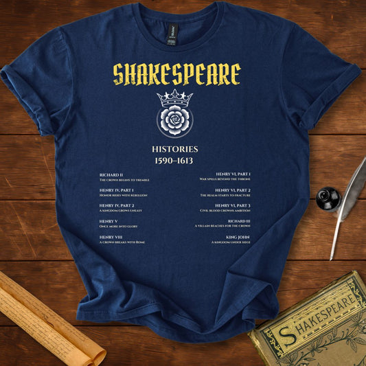 Shakespeare Histories 1590–1613 T-Shirt
