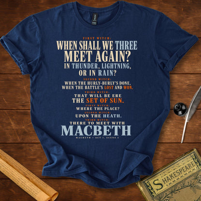 When Shall We Three Meet Again T-Shirt – Macbeth Witches Tee