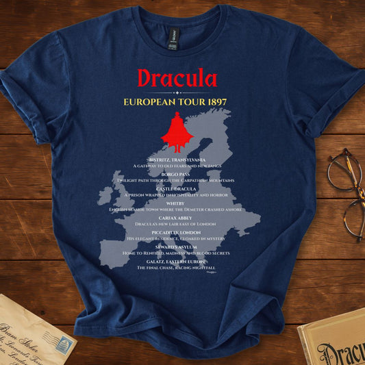 Dracula European Tour (Map Version) T-Shirt