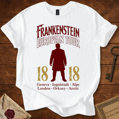Frankenstein European Tour 1818 Distressed T-Shirt
