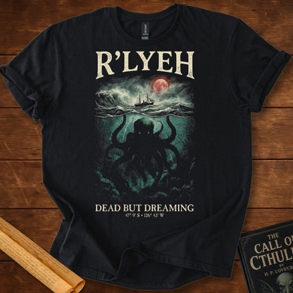 R'LYEH – Dead But Dreaming Lovecraft Horror T-Shirt