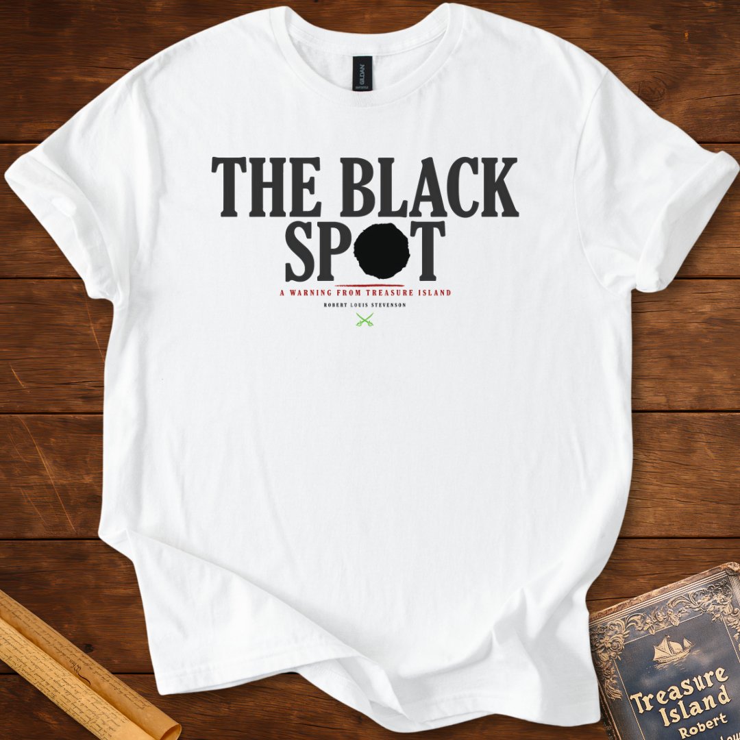 The Black Spot — Treasure Island Pirate T-Shirt White
