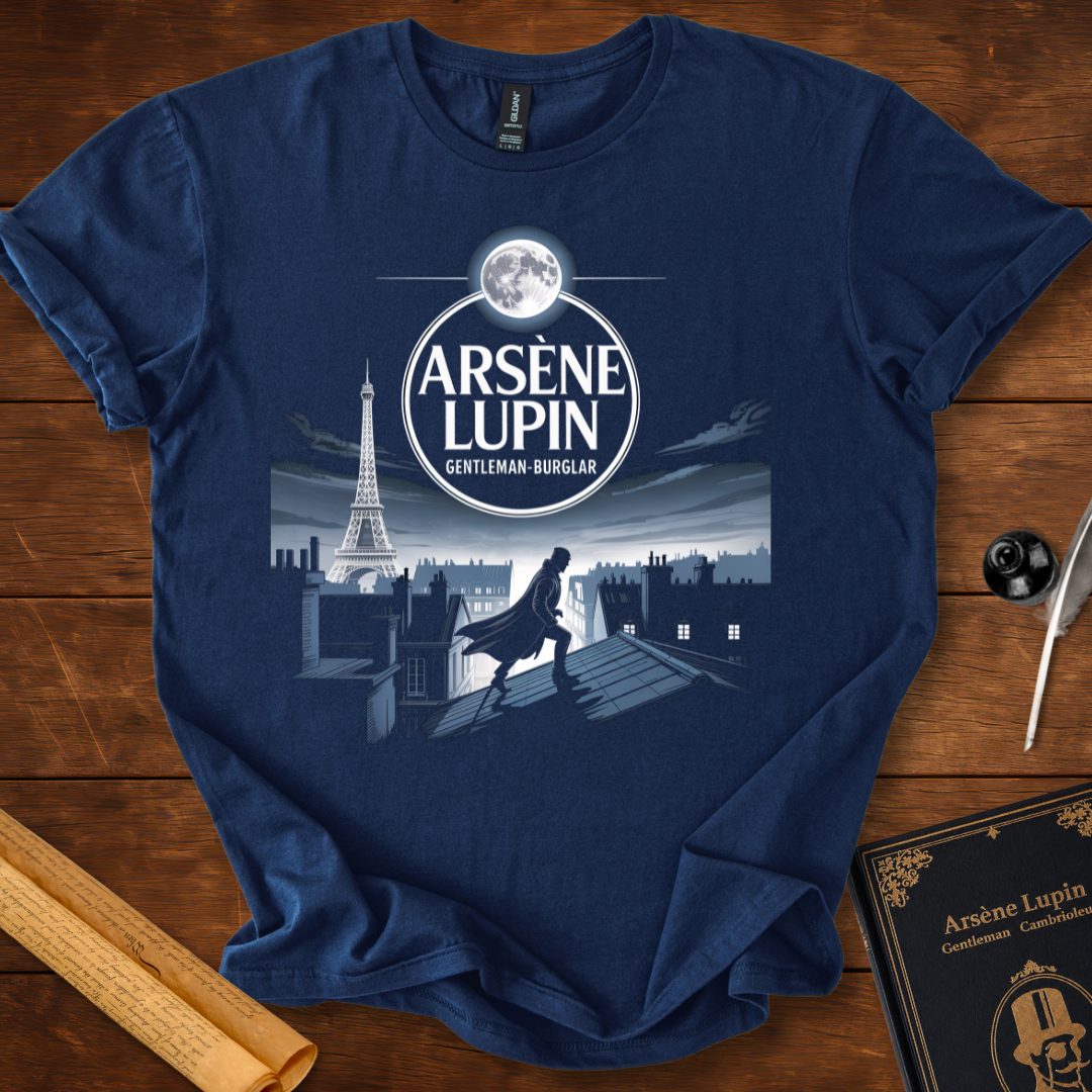 Arsène Lupin Gentleman Burglar Paris T-Shirt Navy
