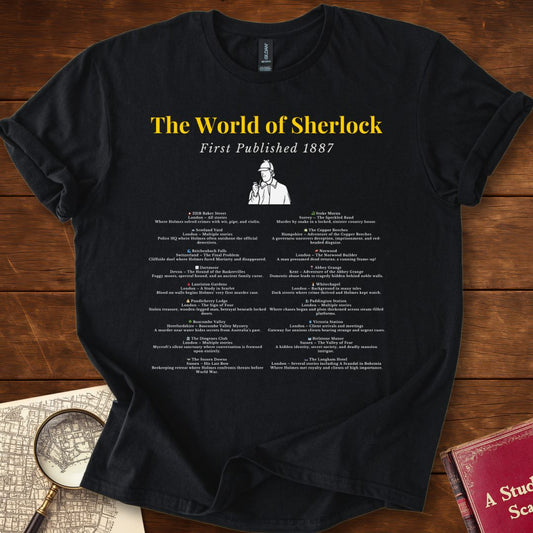 The World of Sherlock T-Shirt Black
