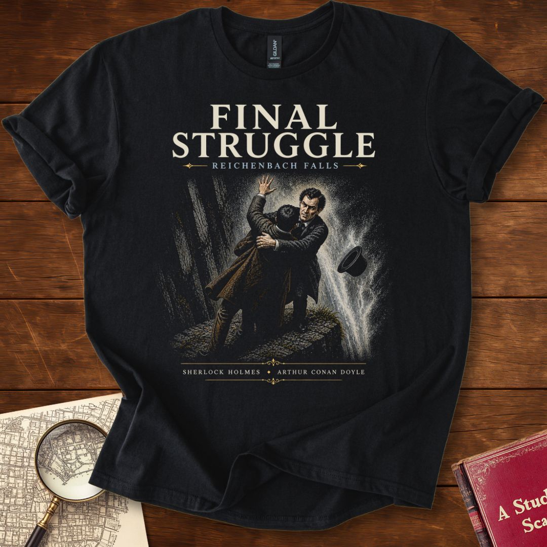 Final Struggle – Reichenbach Falls Sherlock Holmes T-Shirt