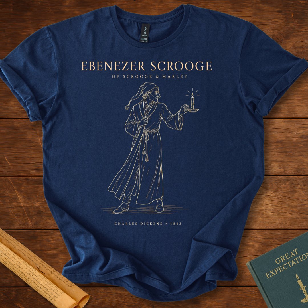 Ebenezer Scrooge T-Shirt – A Christmas Carol Literary Tee
