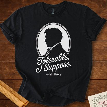 Tolerable, I Suppose Pride & Prejudice T-Shirt Black