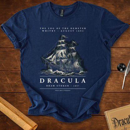 The Log of the Demeter — Dracula Ghost Ship T-Shirt Navy
