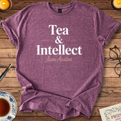 Tea and Intellect Jane Austen T-Shirt Heather Maroon