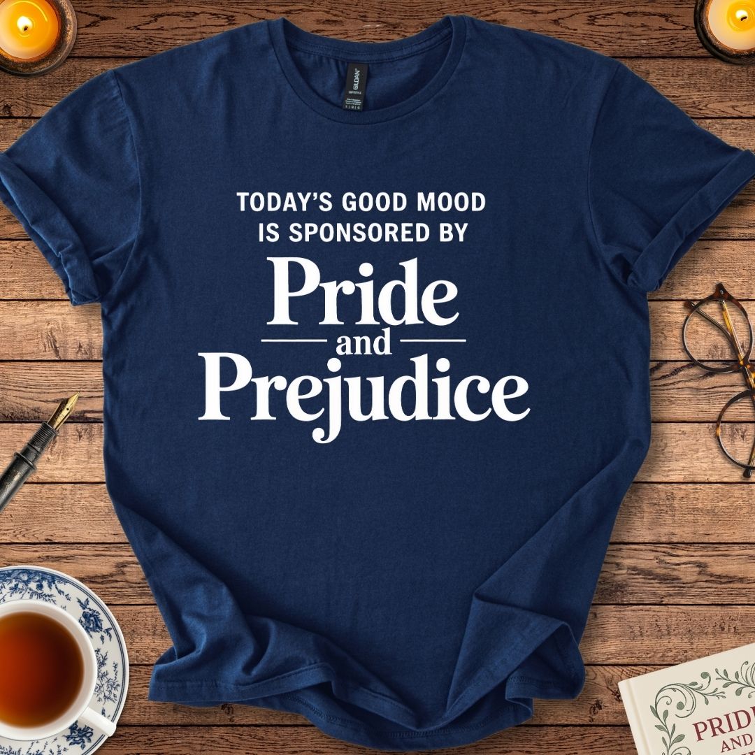 Today’s Good Mood is Sponsored by Pride & Prejudice T-shirt Navy