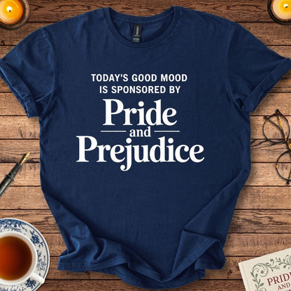 Today’s Good Mood is Sponsored by Pride & Prejudice T-shirt Navy
