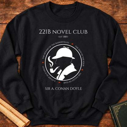 221B Novel Club Sherlock Holmes Sweatshirt - Black
