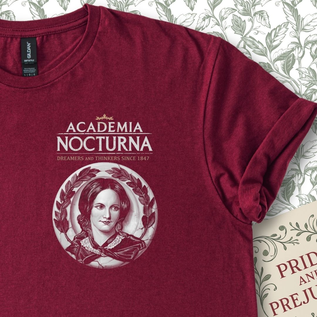 Academia Nocturna Charlotte Brontë Insignia T-Shirt