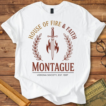 Montague House of Fire & Faith Shakespeare T-Shirt