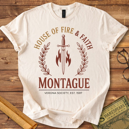 Montague House of Fire & Faith Shakespeare T-Shirt