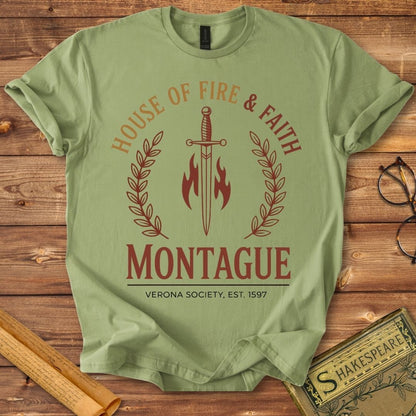 Montague House of Fire & Faith Shakespeare T-Shirt