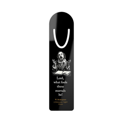 Shakespeare Metallic Bookmark — "What Fools These Mortals Be!"