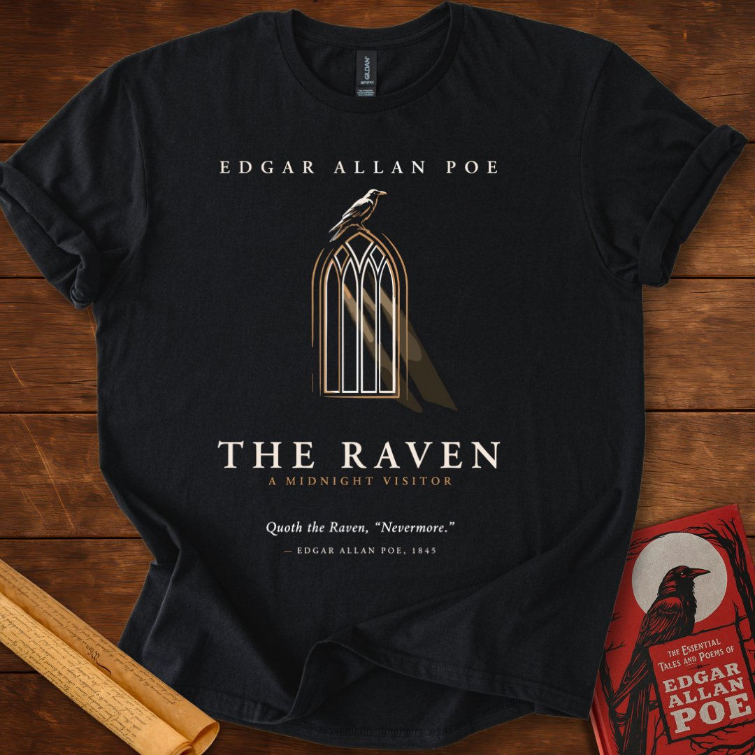 The Raven – A Midnight Visitor Edgar Allan Poe T-Shirt