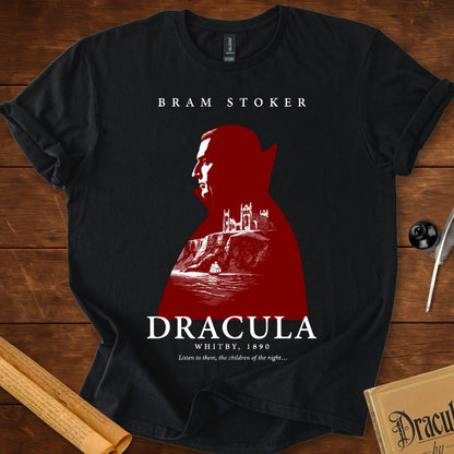 Dracula Whitby 1890 — Bram Stoker Gothic T-Shirt Black