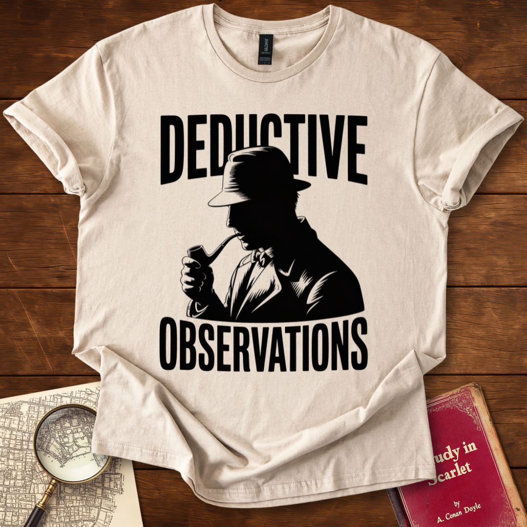 Deductive Observations – Sherlock Holmes Graphic T-Shirt