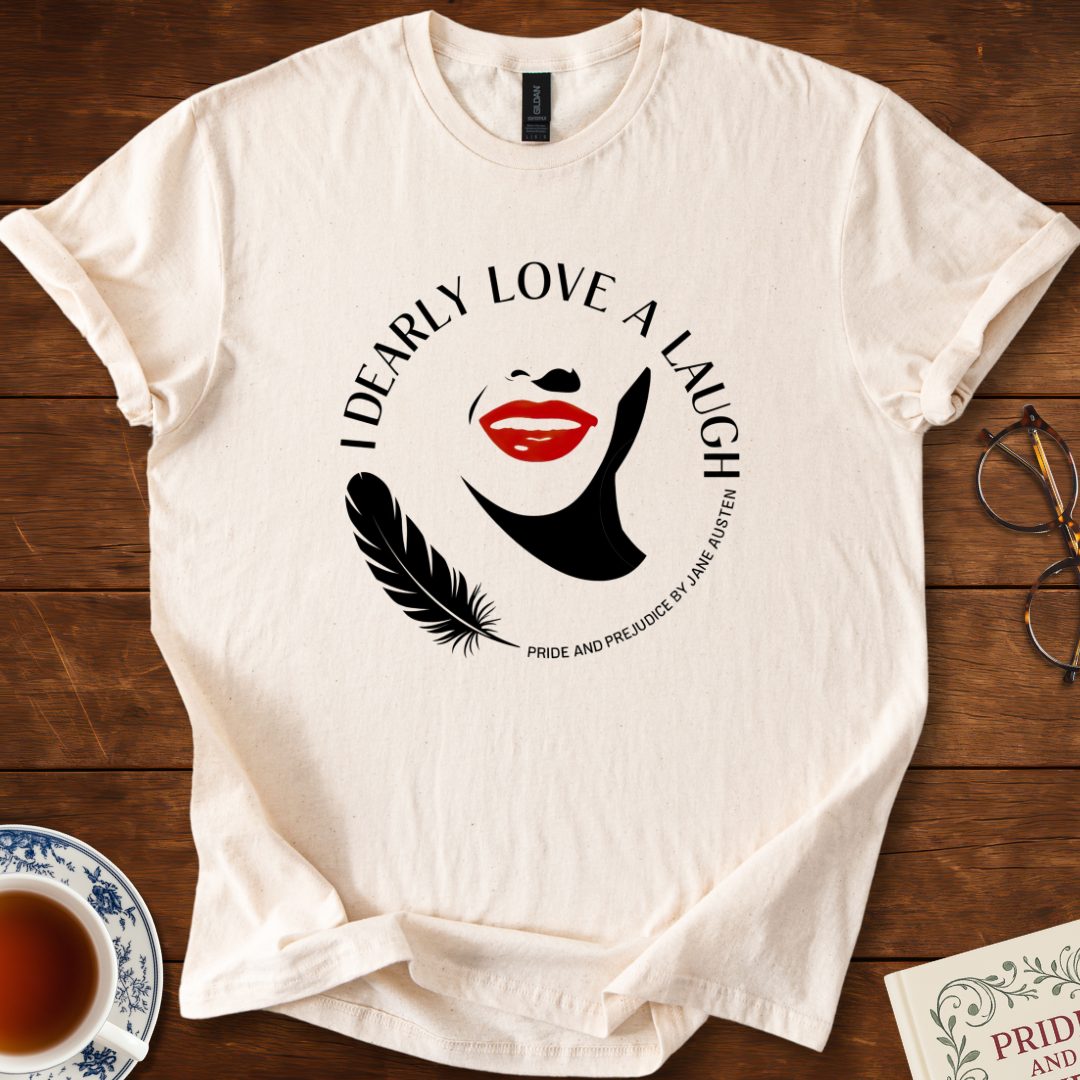 I Dearly Love a Laugh Circular Design T-Shirt