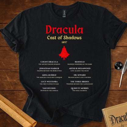 Dracula Cast of Shadows 1897 – Gothic Literary T-Shirt Black