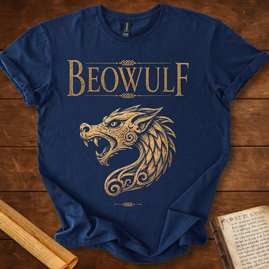 Beowulf Dragon | Anglo-Saxon Literary T-Shirt