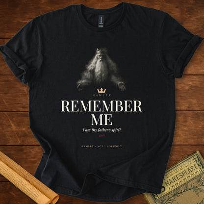 Remember Me — Hamlet Ghost of the King T-Shirt Black