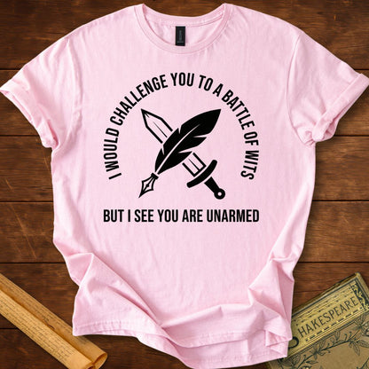 Battle of Wits Shakespeare Literary Wit T-Shirt