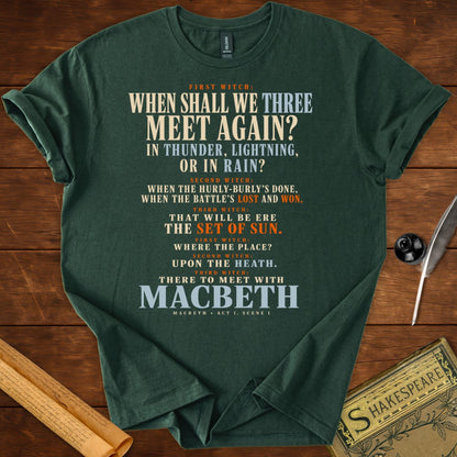 When Shall We Three Meet Again T-Shirt – Macbeth Witches Tee