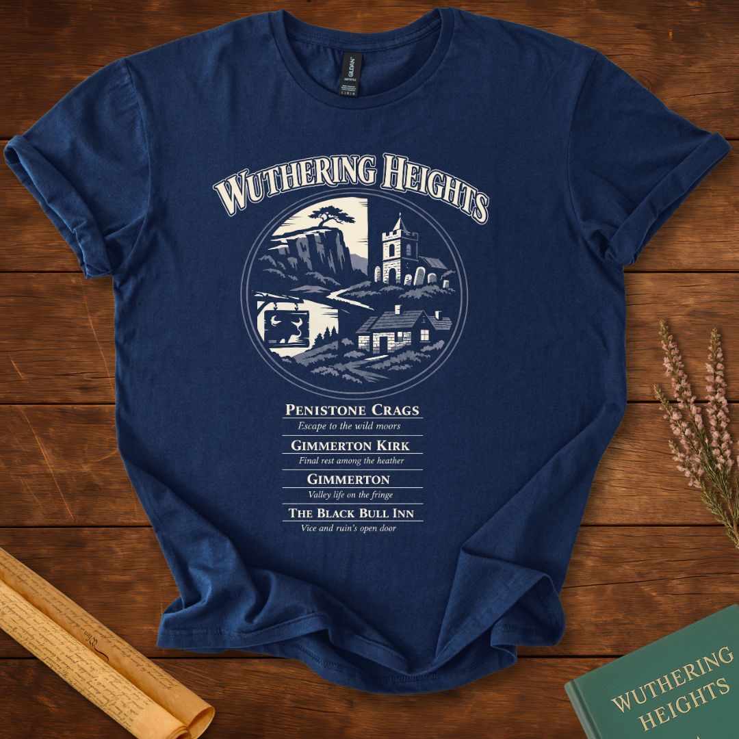 Wuthering Heights Locations – Gothic Yorkshire Literary T-Shirt