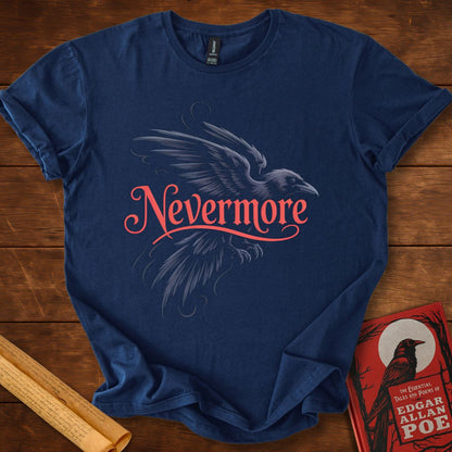 Nevermore Flying Raven T-Shirt Navy