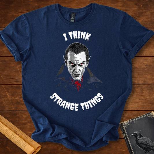 I Think Strange Things T-Shirt Navy